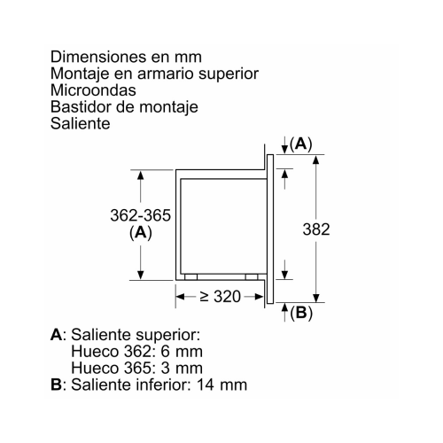 Microondas integrable con grill SIEMENS HF15G561 17 L 800 W Acero inoxidable