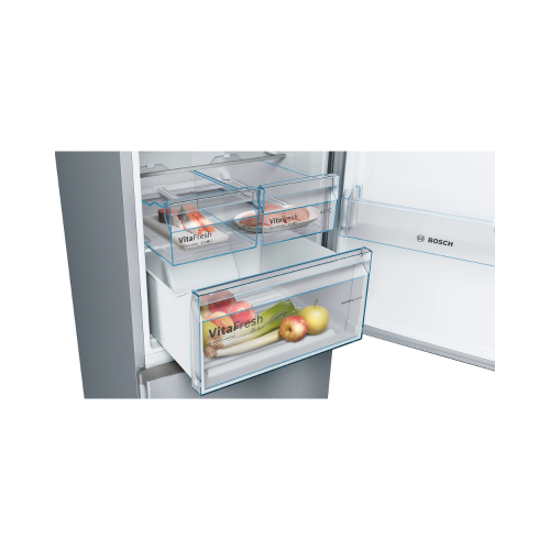 Combi No Frost Independiente BOSCH KGN39VIEA 203 x 60 cm 279L + 89L Acero Inoxidable