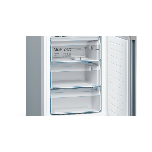 Combi No Frost Independiente BOSCH KGN39VIEA 203 x 60 cm 279L + 89L Acero Inoxidable