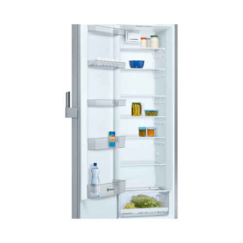 Frigorifico vertical de una puerta BALAY 3FCE563ME/32 186 x 60 cm 346L Acero Inoxidable
