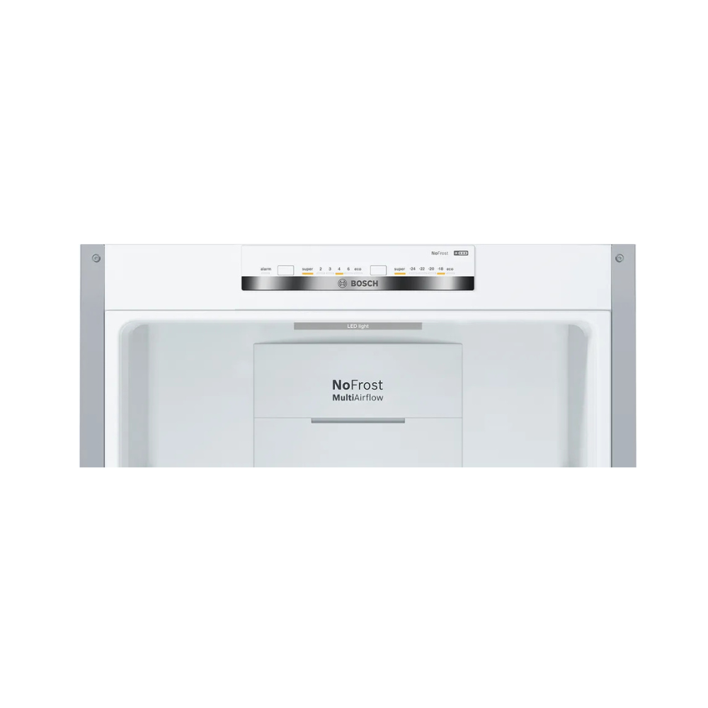 Combi No Frost Independiente BOSCH KGN36VLEA 186 x 60 cm 237L + 89L Acero Inoxidable