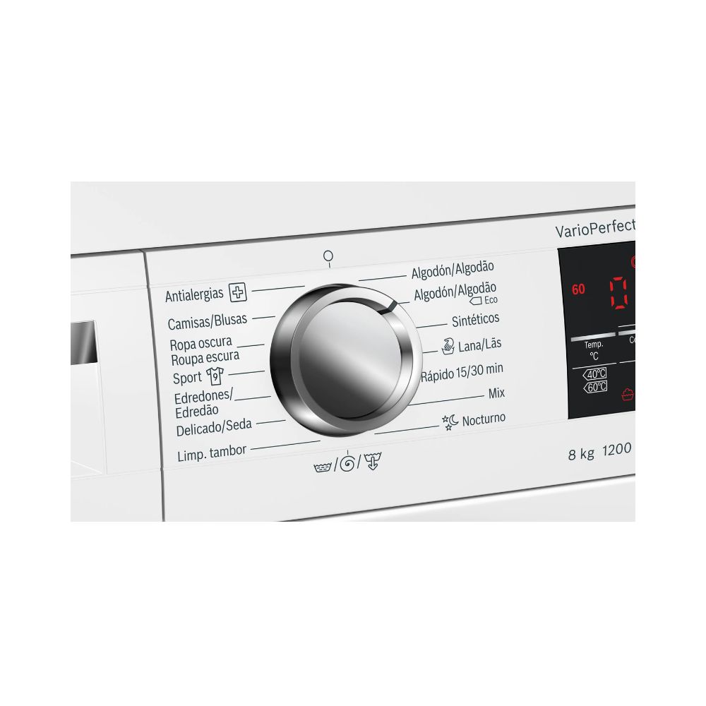 250207235 Lavadora frontal BOSCH WUQ24468ES 8 kg 1200 rpm