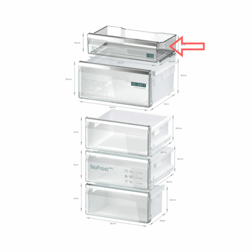 Cajón deslizante 0 C frigorífico Siemens