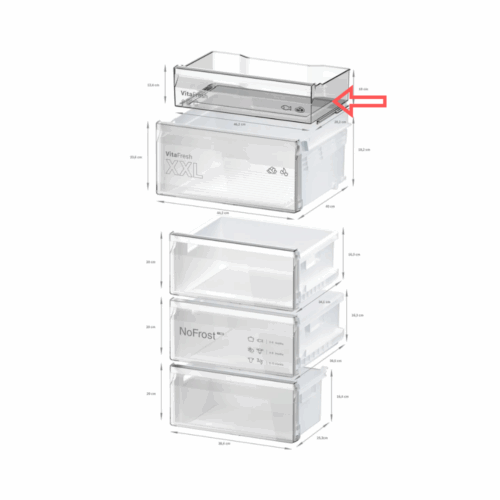 Cajón deslizante 0 C frigorífico Bosch