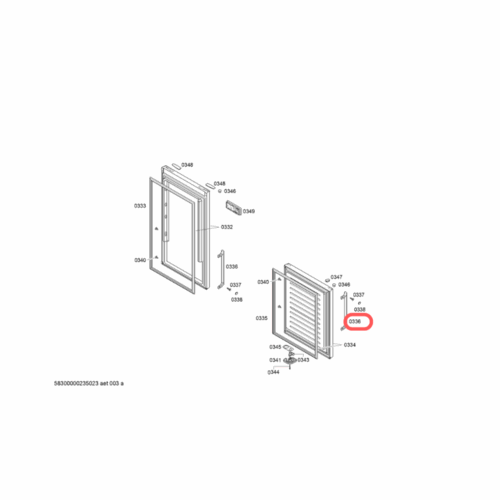 Tirador puerta combi no frost Bosch