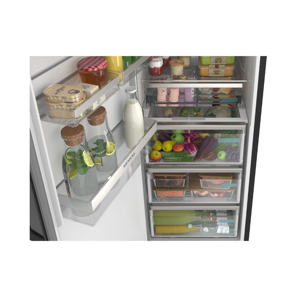 260206208 Refrigerador Vertical 1 puerta SIEMENS KS36NVXCG 186,2 x 59,5 cm 402L Cast Iron grey metallic