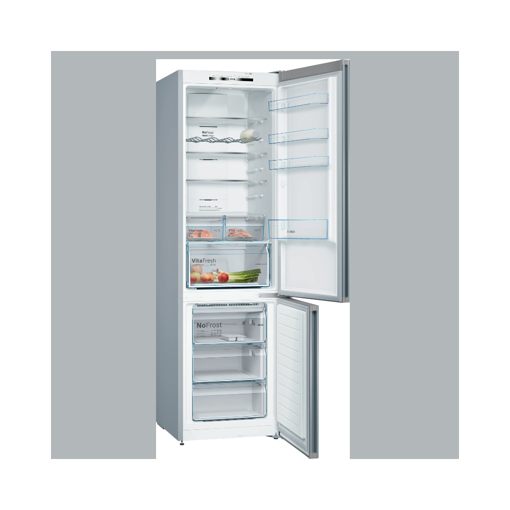 260207200 Combi No Frost Independiente BOSCH KGN39VIEA 203 x 60 cm 279L + 89L Acero Inoxidable