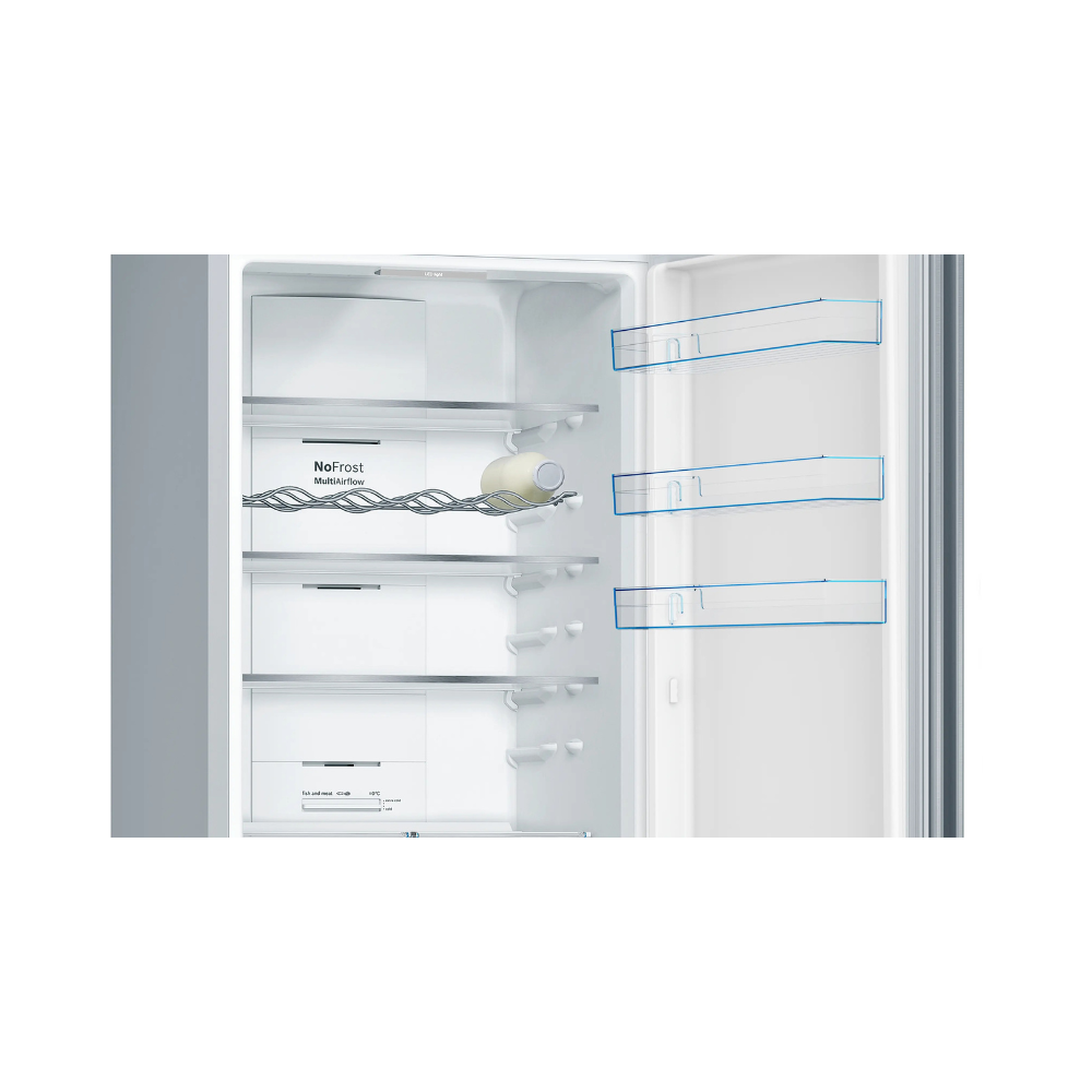 260207200 Combi No Frost Independiente BOSCH KGN39VIEA 203 x 60 cm 279L + 89L Acero Inoxidable