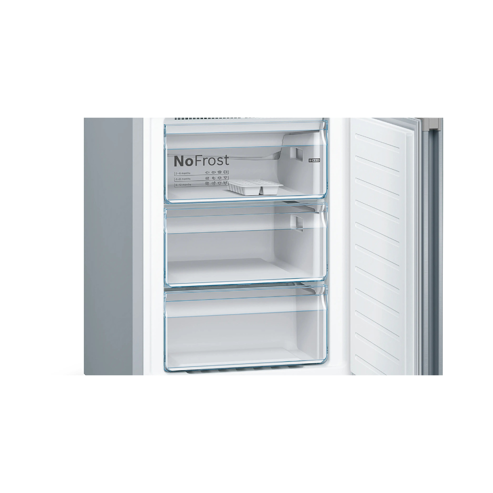 260207200 Combi No Frost Independiente BOSCH KGN39VIEA 203 x 60 cm 279L + 89L Acero Inoxidable
