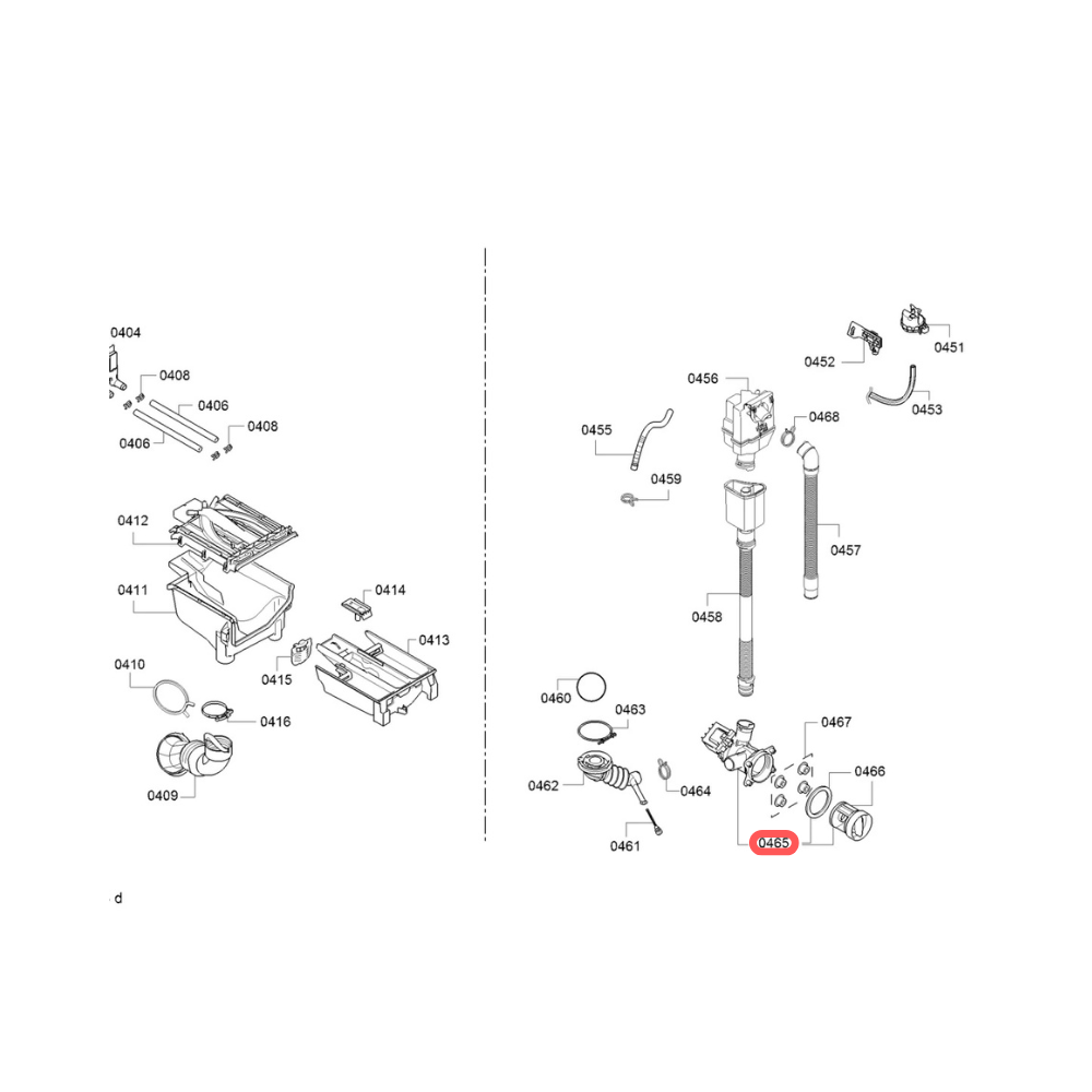 260213220 Motobomba desagüe completa lavadora Bosch WUU28T63ES