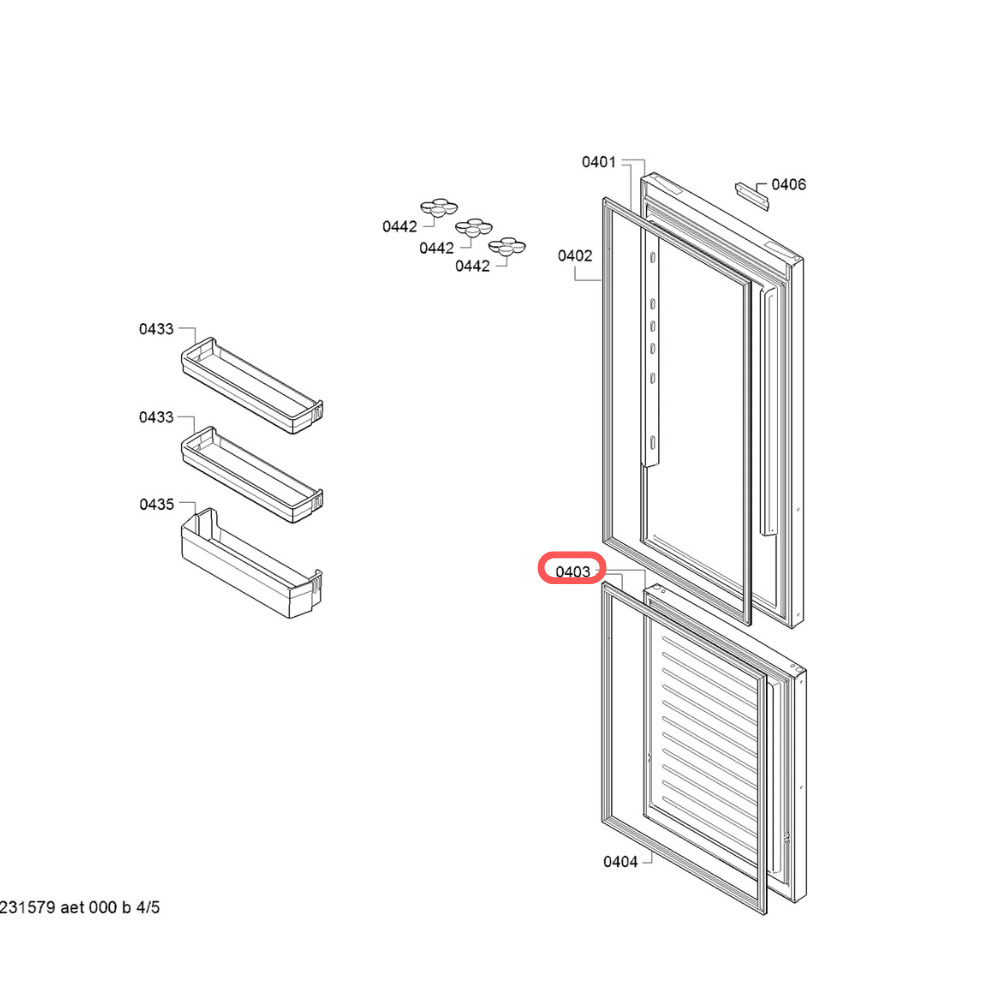 Puerta congelador combi no frost Siemens KG36N2WCF/01