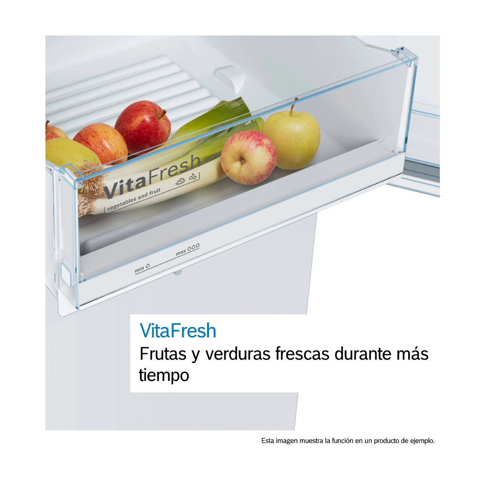 Refrigerador Vertical 1 puerta BOSCH KSV33VWEP 176 x 60 cm 324L Blanco