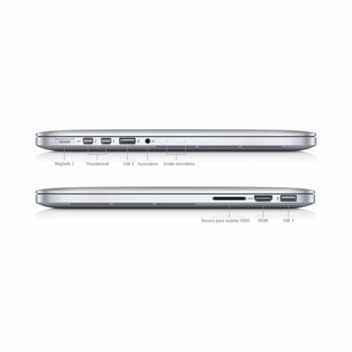 Apple MacBook Pro Retina A1398 principios 2013 15.6" i7-4850HQ SSD 512 GB 16 GB