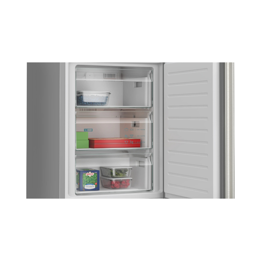 260206189 Combi No Frost Independiente SIEMENS KG36N2ICF 186 x 60 cm 218L + 103L Acero Inoxidable