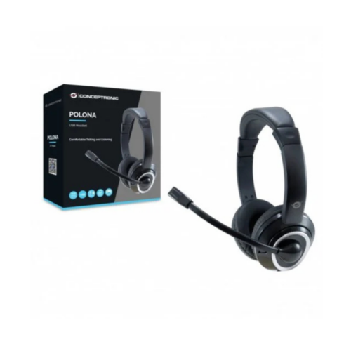 Auriculares Conceptronic Polona USB Negro